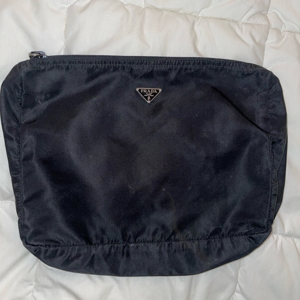 Prada nylon makeup pouch